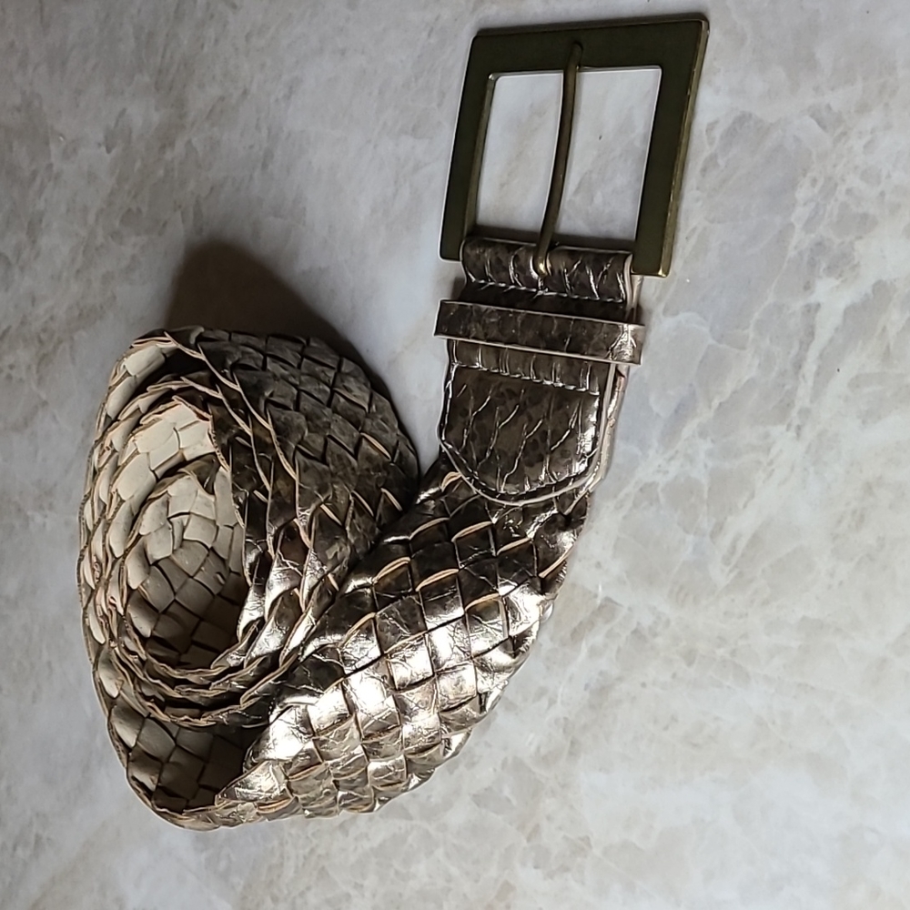 Gold Braided Belt, M/L